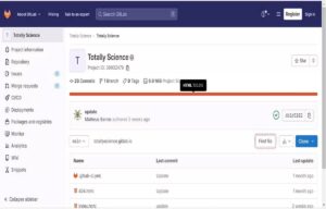 totallyscience gitlab