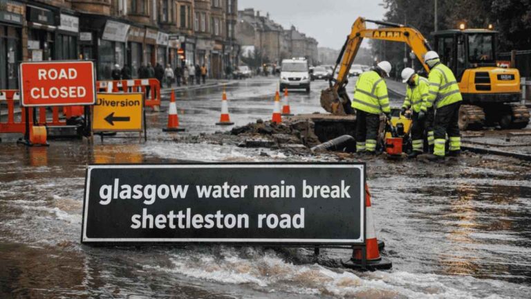 glasgow-water-main-break-shettleston-road