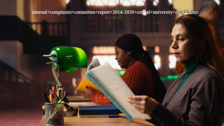 Internal+complaints+committee+report+2014-2020+central+university+of+kashmir