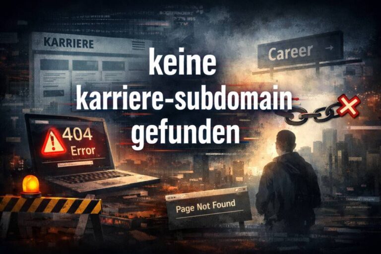 Troubleshooting “Keine Karriere-Subdomain Gefunden” Errors