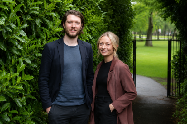 Saltroad Speech Therapy founders standing outdoors after securing pre-seed funding to expand digital speech and language therapy services